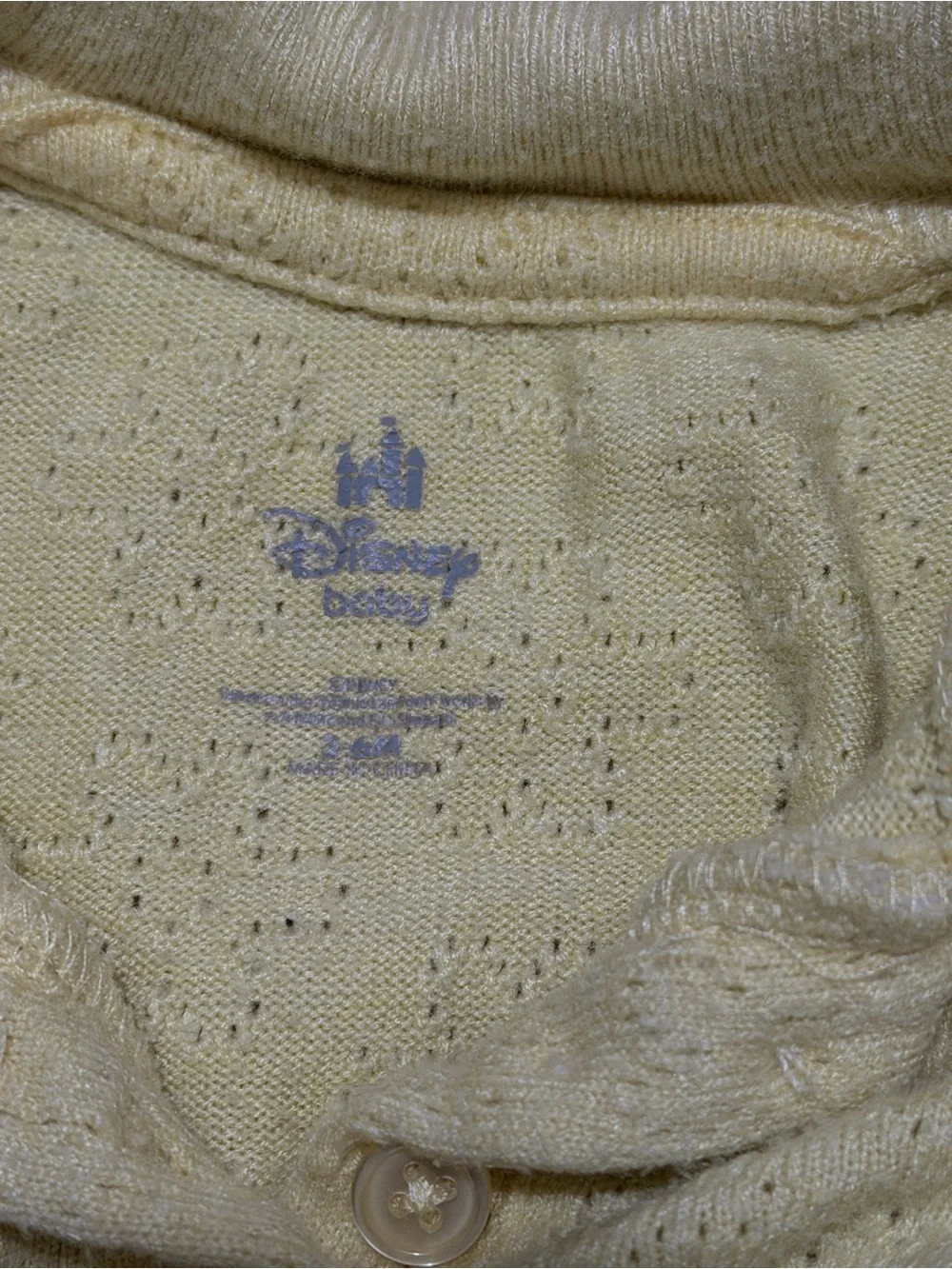 Disney Butter Yellow Knit Polo Top and Shorts Set with Winnie the Pooh Vintage